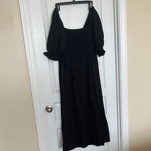 GAP Black Long Sleeve Dress
